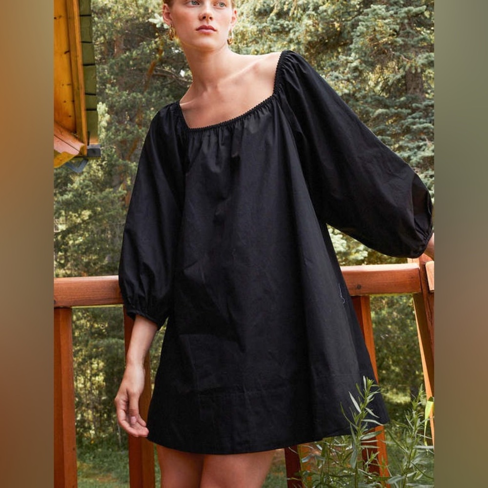 Ciao Lucia Black Mini Dali Dress